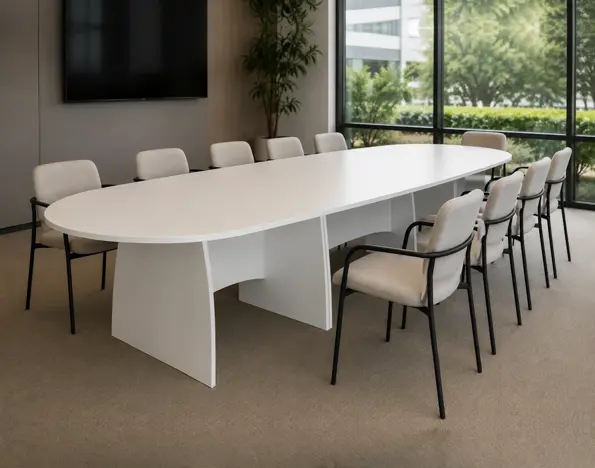Platinum Range D Ended Shaped Conference Tables 25mm Top
